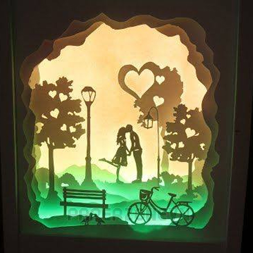 Lightbox (Papercut) Love At First Sight – Transform Your Space into a Romantic Love Scene